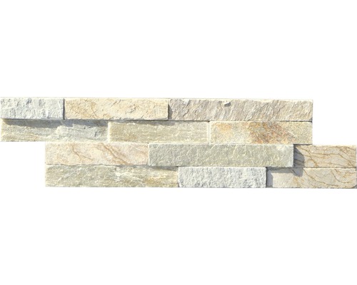 Ardezie decorativă din piatră naturală bej Z40/10 Placare perete din piatră naturală