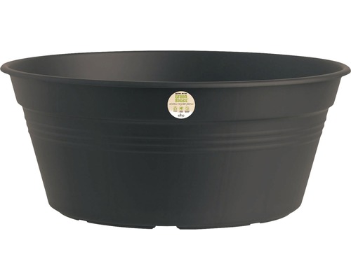 Ghiveci tip bol elho Green Basics Bowl, material plastic, Ø 33 h 14 cm, negru