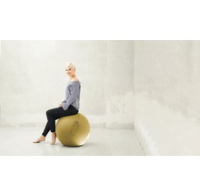 Minge scaun/fotoliu Sitting Ball Felt galben muștar Ø 65 cm-thumb-4