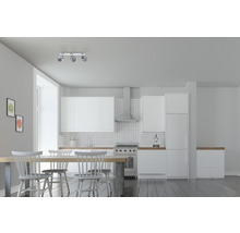 Șină spoturi Acubens E14 max. 3x40W, crom/sticlă fumurie