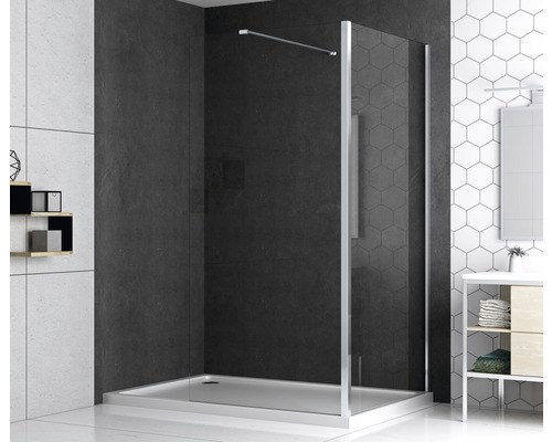 Cabină de duș cu cadă în baie