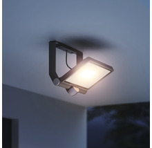 Proiector LED exterior XLED One 42,6W 4200 lumeni IP44, senzor de mișcare, lumină caldă, antracit