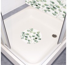 Duș cu covoraș de duș cu motiv de eucalipt