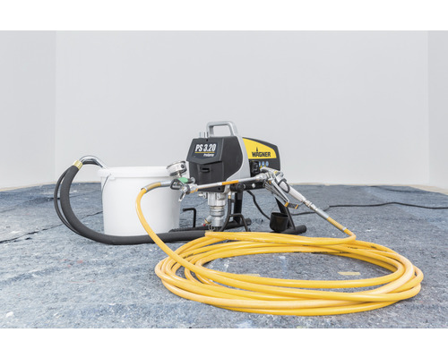 Aparat de pulverizare vopsea cu găleată și furtun