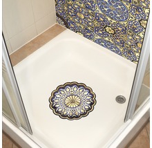 Duș cu covoraș de duș și panouri de perete în stil oriental