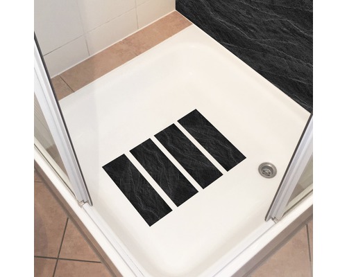 Cădiță de duș cu benzi antiderapante pentru mai multă siguranță