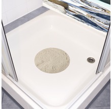 Cădiță de duș cu covoraș antiderapant rotund