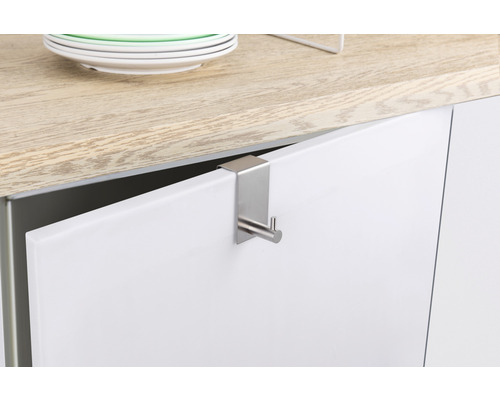 Cârlig de haine din oțel inoxidabil pentru montare pe o ușă de dulap