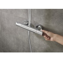 Sistem de duș cu termostat hansgrohe Croma 160, pară duș fixă 1 funcție, pară mobilă Vario 4 funcții, crom-thumb-5
