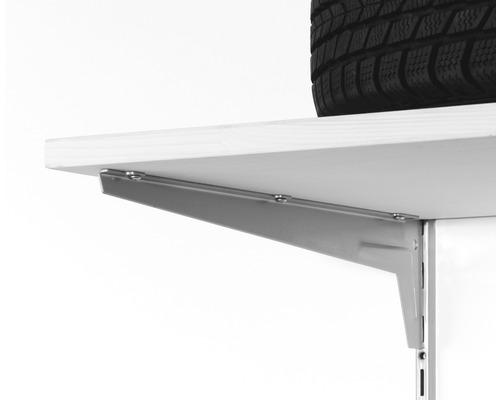 Raft cu rafturi și șine de raft