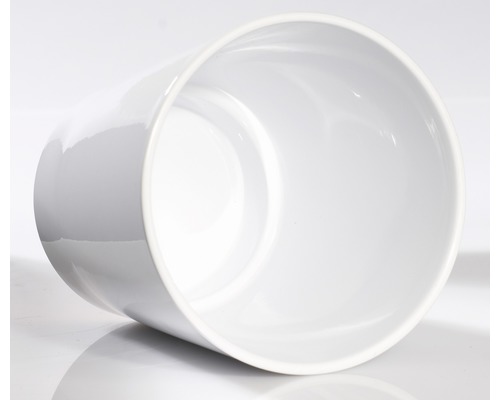 Ghiveci alb din ceramică