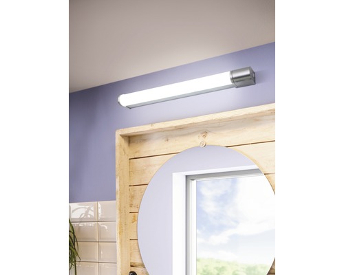 Lampă pentru oglindă cu LED integrat Tragacete 15W 1600 lumeni, crom/alb, incl. priză electrică