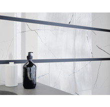 Faianță baie / bucătărie Prestige White rectificată 25x75 cm-thumb-4