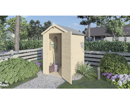 Căsuță de grădină Alopex Medium cu podea 120x180 cm natur Căsuță de grădină Alopex Medium cu podea 120x180 cm natur