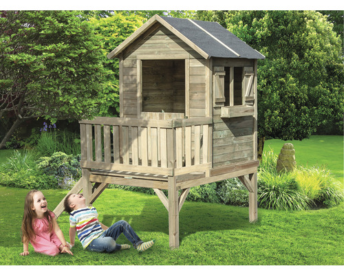 Căsuță de grădină cu piloni pentru copii 180x220x155 cm lemn