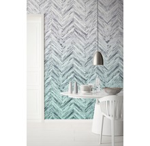Fototapet vlies 6000B-VD4 Infinity Herringbone verde mentă 400x250 cm