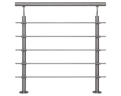 Balustradă din oțel inoxidabil cu cinci bare orizontale
