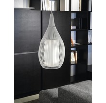 Lumină suspendată cu design în formă de picătură și stâlpi verticali