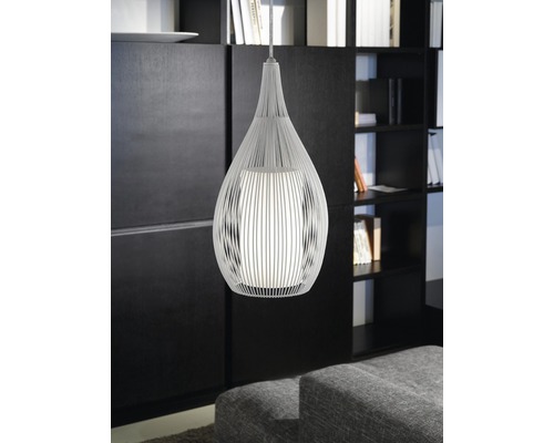 Lumină suspendată cu design în formă de picătură și stâlpi verticali