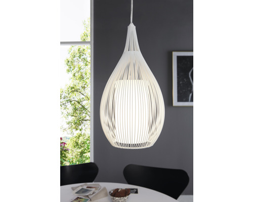 Lampa suspendată cu abajur în formă de picătură