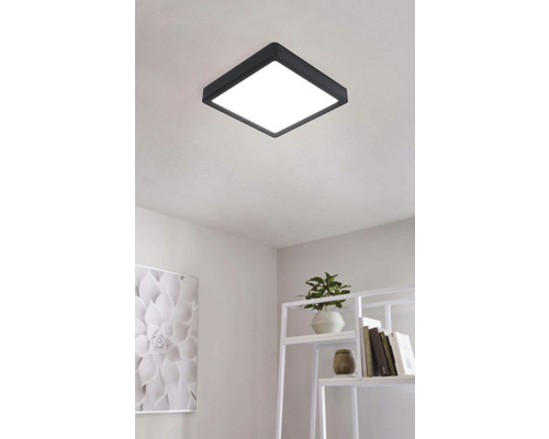 Panou cu LED integrat Fueva5 16,5W 2000 lumeni 21x21 cm, montaj aplicat, lumină neutră, negru