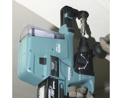 Ciocan rotopercutor Makita cu aspirator de praf și burghiu