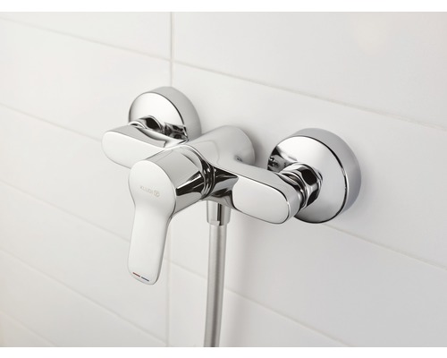 Baterie de duș aparentă din metal