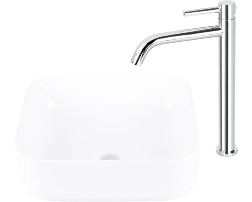 Lavoar ceramic de blat cu robinet