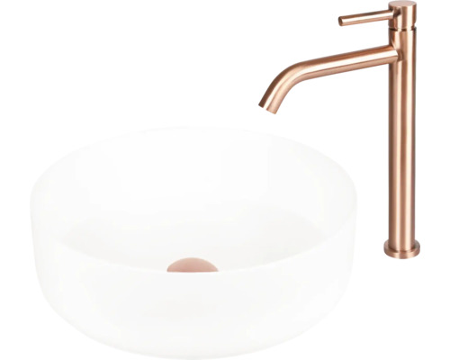 Chiuvetă de blat din ceramică sanitară cu robinet