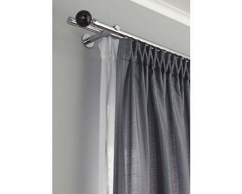 Bară de perdea metalică cu draperii și perdele