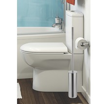 Perie WC REIKA KOMFORT cu mâner foarte lung crom