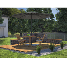 Umbrelă Nimes Soluna Ø 350 cm gri închis-thumb-7 Umbrelă Nimes Soluna Ø 350 cm gri închis-thumb-7