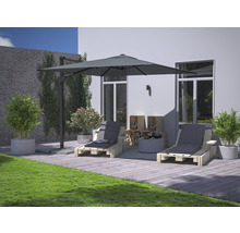 Umbrelă suspendată Soluna Avignon 300x300 cm 220 g/m² gri închis-thumb-3 Umbrelă suspendată Soluna Avignon 300x300 cm 220 g/m² gri închis-thumb-3