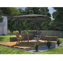 Umbrelă suspendată Soluna Avignon 300x300 cm 220 g/m² gri închis-thumb-4 Umbrelă suspendată Soluna Avignon 300x300 cm 220 g/m² gri închis-thumb-4