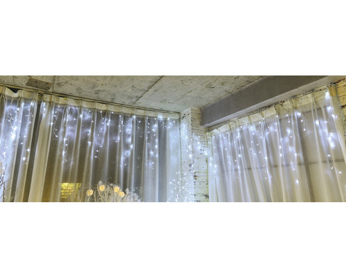 Perdea luminoasă LED Lafiora 300x70 cm alb rece