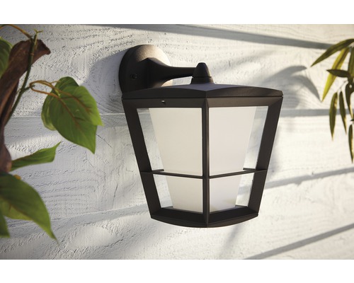 Lămpi de perete pentru exterior cu abajur transparent