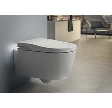 Vas WC suspendat Roca Inspira In-Wash inteligent, incl. capac, evacuare orizontală, alb-thumb-9