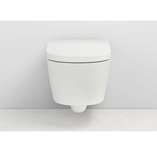 Vas WC suspendat Roca Inspira In-Wash inteligent, incl. capac, evacuare orizontală, alb-thumb-5