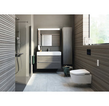 Vas WC suspendat Roca Inspira In-Wash inteligent, incl. capac, evacuare orizontală, alb-thumb-10