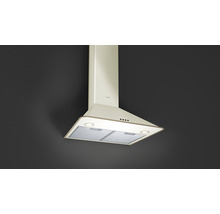 Hotă bucătărie tip șemineu Teka DOS 60.1 VN 60 cm, 3 trepte putere, free outlet 650mc/h, turbină dublă, finisaj Vanilla