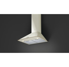 Hotă bucătărie tip șemineu Teka DOS 60.1 VN 60 cm, 3 trepte putere, free outlet 650mc/h, turbină dublă, finisaj Vanilla