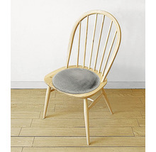 Scaun cu pernă rotundă gri