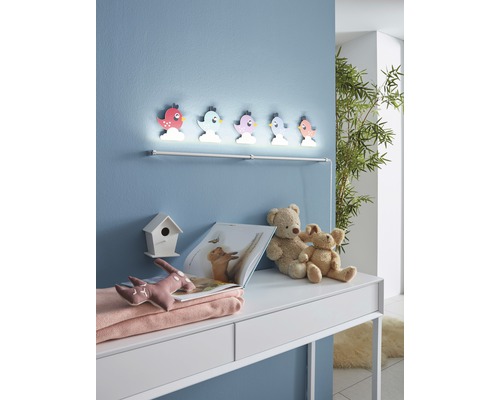 Aplică cu LED integrat Sparino 3x1,8W 600 lumeni, multicoloră, pentru camera copiilor
