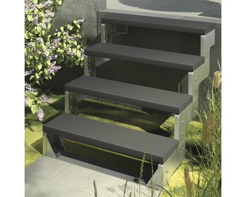 Scară de exterior laterală secundară Pertura Tallis 2 pași fără balustradă