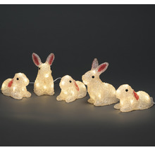 Decorațiune iepuri Konstsmide, 40 LED-uri, L 400 cm, 5 buc.-thumb-3