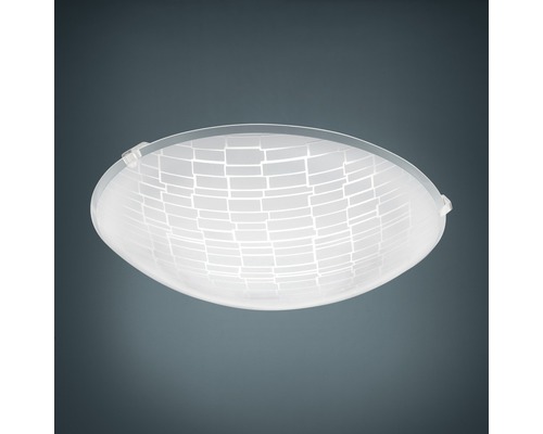 Plafonieră cu LED integrat Malva 11W 950 lumeni, alb/transparent