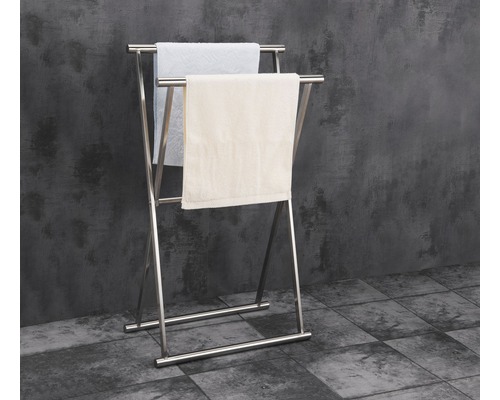 Suport metalic de prosoape independent cu două prosoape