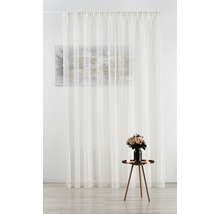 Panou de perdea decorativ, transparent, în fața unui perete