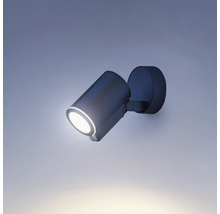 Proiector spot cu LED integrat Steinel One 7,9W, senzor de mișcare, pentru exterior IP44, antracit, conexiune Bluetooth-thumb-1
