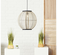 Pendul vintage Tanah E27 max. 1x40W, negru/natur